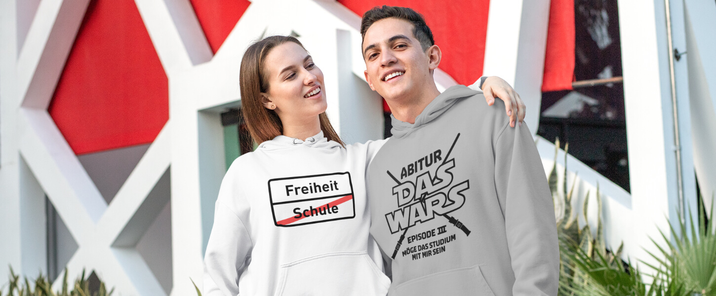 Hoodie für Abi und Schulabschluss