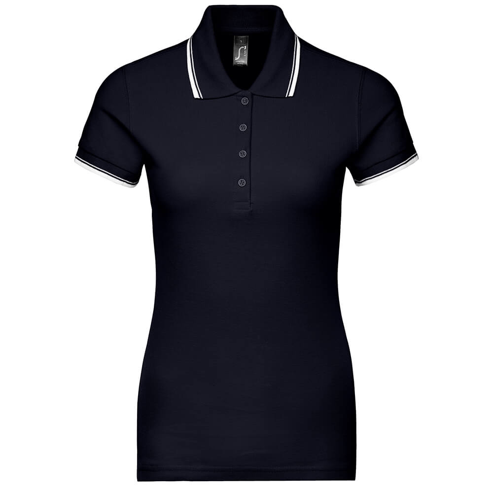 Frauen Kontrast Poloshirt Practice