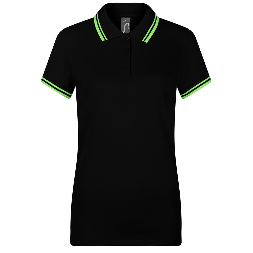 Frauen Kontrast Poloshirt Pasadena