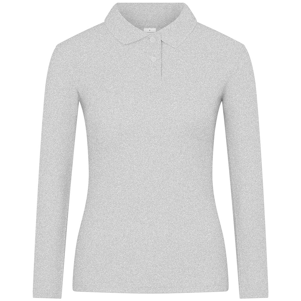 Frauen Langarm Piqué Poloshirt ID.001