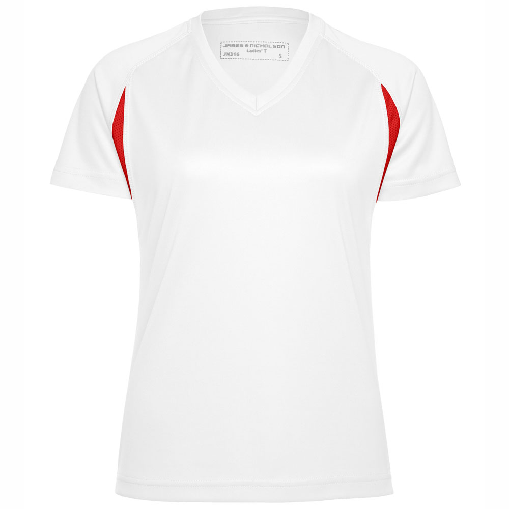 Frauen TOPCOOL® Laufshirt mit V-Ausschnitt (Sublimation)