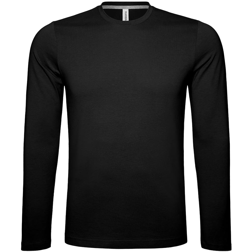 Männer Rundhals Langarmshirt